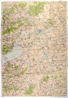 Székesfehérvár (és a Balaton keleti fele) [200 000-es katonai térképe]