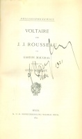 Maugras, Gaston : Voltaire und J. J. Rousseau