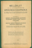 [Árverési közlöny] M. Kir.  Postatakarékpénztár Árverési Csarnoka (Gróf Károlyi-könyvtár aukciója) 1937. november