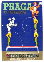 Ismeretlen : Prága Cirkusz - 4 Baccardi gumiasztal akrobaták