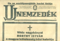 Uj nemzedék, 1942. Augusztus 21. - Vitéz Nagybányai Horthy István a magyar kötelesség hősi halottja