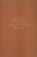 Behaghel, O. : Geschichte der deutschen Sprache