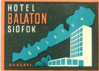 Balaton - Hotel Siófok, Hungary [Bőrönd matrica]