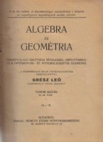 Grész Leó (szerk.) : Algebra és geométria