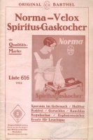 Norma-Velox Spiritusgaskocher - Liste 616