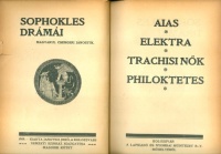 Sophokles drámái - Magyarul Csengeri Jánostól.  II. kötet