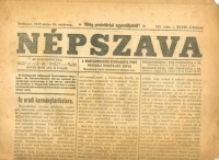 Népszava, 1919. május 18. - A Magyarországi Szocialista Párt reggeli hivatalos lapja