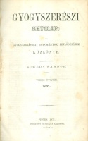 Schédy Sándor (szerk. és kiadja) : Gyógyszerészi Hetilap. 1871.