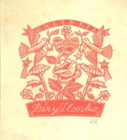 Reinhold, Rose (1894-1959) : Ex libris Déry Ilonka  [Piros]