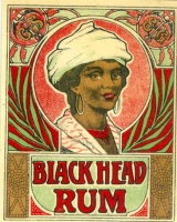 Black Head Rum  [Litografált italcímke.]