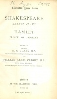 Shakespeare, [William] : Hamlet Prince of Denmark