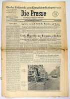 Die Presse 1. November 1956. [1956-os forradalomról]
