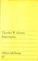 Adorno, Theodor W. : Impromptus