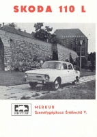 089.   [A Merkur Személygépkocsi Értékesítő Vállalat reklámprospektusai]. [5 db]<br><br>[Advertising brochures of Merkur Car Seller Company]. [5 pcs] : 