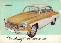 145.   Wartburg [311] Limousine de Luxe. [reklámszórólap magyar nyelven]<br><br>[leaflet in Hungarian] : 