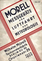 187. Morell Messgeräte für Luftfahrt und Meteorologie. [termékkatalógus német nyelven]<br><br>[catalogue in German] : 