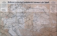 234. Die Oesterreichschen Eisenbahnen der Gegenwart u. der Zukunft. [térkép]<br><br>[The existing and planned railway lines of the Austrian Railways]. [map] : 