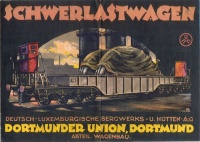 237.  Schwerlastwagen. [reklámpropektus német nyelven]<br><br>[Flatcars]. [leaflet in German] : 