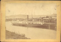316. Pest-Ofner Ansichten. [fotó]<br><br>[View of Pest-Buda with the Tegetthoff steamboat]. [photo] : 