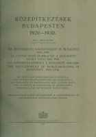 Liber Endre : Középítkezések Budapesten 1920- 1930.