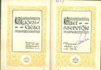 Gyóni Géza : Élet szeretője (versek 1909-1914)