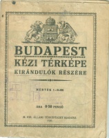 Budapest kézi térképe - kirándulók részére  [1926]