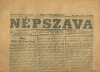 Népszava, 1919. julius 30. - A Magyarországi Szocialista Párt reggeli hivatalos lapja