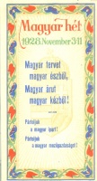 Magyar hét, 1928. november 3-11.