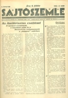 Sajtószemle X. évf. 1936. 3. szám - Az Antikrisztus csatlósai  