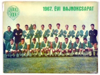 Ferencvárosi Torna Club. 1967. évi bajnokcsapat.  [Óriás képeslap]