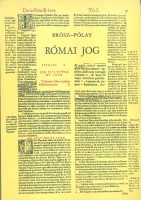 Brósz Róbert - Pólay Elemér : Római jog