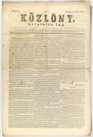 Közlöny. Hivatalos lap. (86. sz., apr. 22. 1849.)