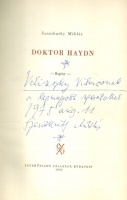 Szentkuthy MIklós : Doktor Haydn  (Dedikált példány)