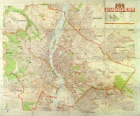 Budapest térképe kerületi beosztással.  1:25.000.  [1942]