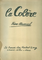 Masereel, Franz : La Colére
