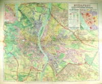 Kéz Andor : Budapest székesfőváros térképe. [1928 körül]