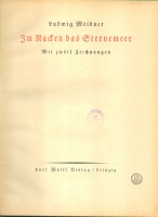 Meidner, Ludwig : Im Nacken das Sternemeer. Mit zwölf Zeichnungen.
