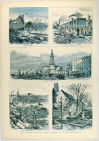Ladislaus Eugen, Petrovits (metszette) : A szegedi nagy árvíz (az Illustrirte Zeitung 1879. ápr. 5. számának egy lapja, fametszetű képek)
