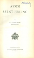 Balanyi György : Assisi Szent Ferenc