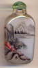 Landscape. Chinese inside hand painted glass snuff bottle