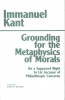 Kant, Immanuel  : Grounding for the Metaphysics of Morals - On a Supposed Right to Lie because of Philanthropic Concerns.
