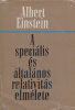 Einstein, Albert : A speciális és általános relativitás elmélete