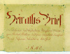 Heiraths Brief / Házasságlevél 1842. [Akvarell festés díszítésű, viaszpecsétekkel ellátott]