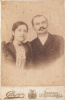 Papp Albert : [Fiatal házaspár]. Visit fotó, 1884-1896.