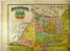 Romania Mare Harta fizica si politica / Romania pe judete 
