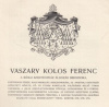 Keményfy K[álmán] Dániel : Vaszary Kolos. 1855–1905.
