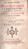 Szegedi (János) Joannes : Tripartitum Juris Hungarici Tyrocinium, Juxta Ordinem Titulorum Operis Tripartiti I-III. (egybekötve)