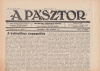 Ortvai Rezső (Fel. szerk.) : A Pásztor - Katholikus Társadalmi Hetilap. II.évf./32.sz.; 1927. okt.15.