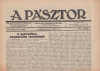 Ortvai Rezső (Fel. szerk.) : A Pásztor - Katholikus Társadalmi Hetilap. II.évf./33.sz.; 1927. okt.22.