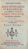 Szegedi (János) Joannes : Tripartitum juris ungarici tyrocinium, juxta ordinem titulorum operis tripartiti, saris canonibus accommodatum. I-III. (egybekötve)